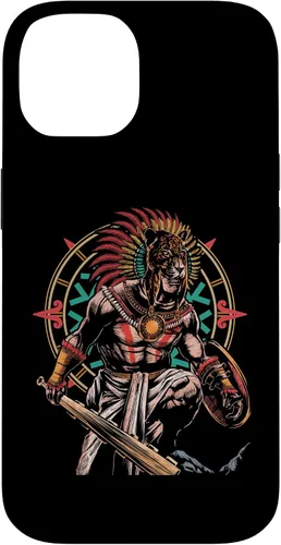 Vista 4 de Funda para iPhone 11 Pro Max Aztec Jaguar Ancient Warrior Native Mexican Mythology Case