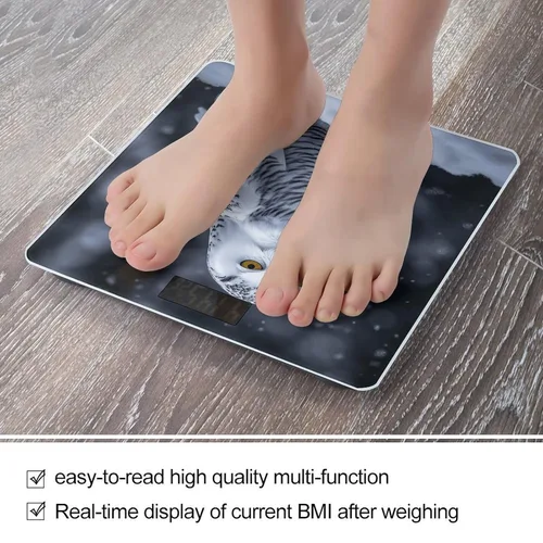 Vista 5 de Arctic Owl Weight Scale for Body Weight Digital Bathroom Scale High Capacity Accurate Digital Weighing Scales and Easy-to-Read on Backlit LCD Display