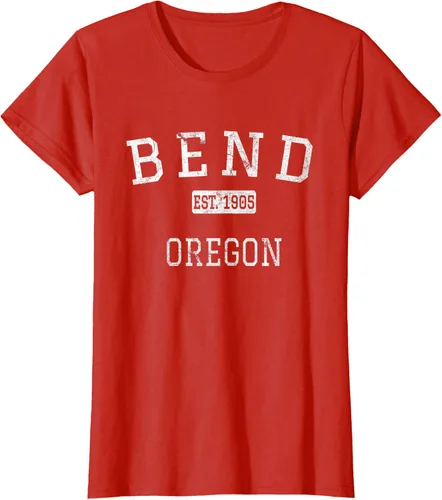 Vista 81 de Bend Oregon OR Camiseta vintage, Negro
