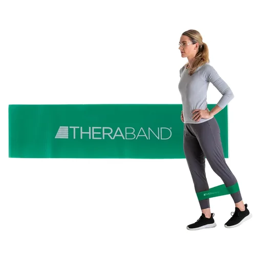 Vista 9 de Banda de látex profesional de resistencia TheraBand para pilates, crossfit, yoga, tonificación, estiramiento, entrenamiento de fuerza sin pesas