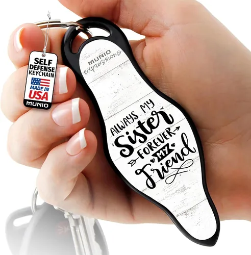 Vista 11 de MUNIO Self Defense Keychain - Personal Safety Tool for Men, Women & Kids Siempre mi madre