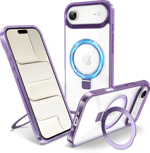 Vista 44 de Funda magnética para iPhone Air – [Soporte invisible integrado] [Compatible con MagSafe] [Protección contra caídas de grado militar] Cubierta