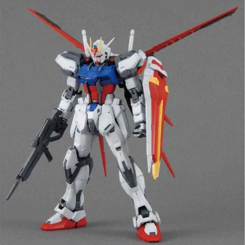 Vista 4 de Aile Strike Gundam de Bandai Hobby MG. Kit de modelo de figura de acción en escala 1 en 100.RM.