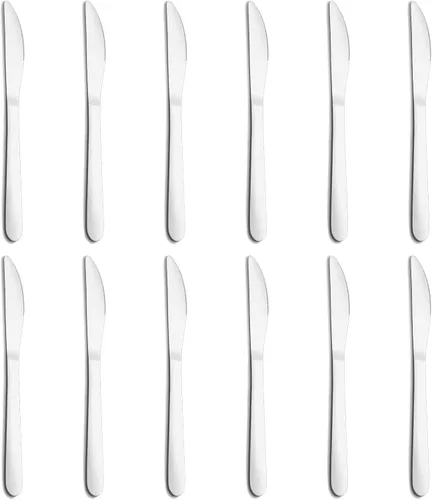 Vista 10 de Juego de cuchillos de mantequilla de 36 piezas, cuchillo de mantequilla de 9 pulgadas, juego de cuchillos de cena de acero inoxidable de grado