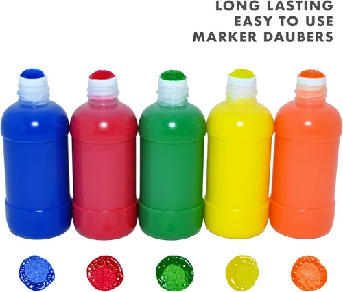 Vista 4 de Handy Art botella de marcador de 2 onzas vacía, con punta de marcador y tapa, 12 cada una.