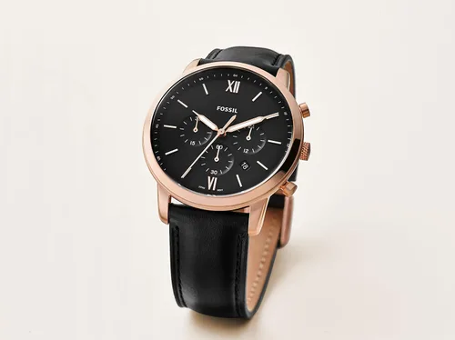 Vista 5 de Fossil Men's Neutra Stainless Steel and Leather Quartz Chronograph Watch