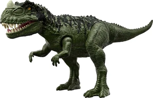 Vista 7 de Figura de acción de dinosaurio de Jurassic World Camp Cretácicos Roar Attack Kentrosaurus, juguete con función de golpe y sonidos
