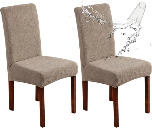 Vista 80 de Fundas impermeables para sillas de comedor, fundas elásticas para sillas Parsons, para comedor, cocina, funda protectora para silla de comedor