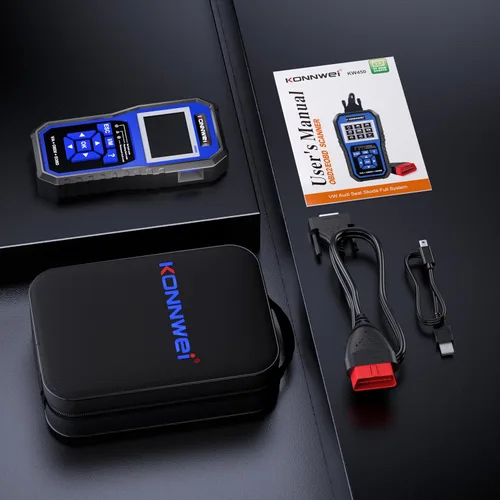 Vista 9 de KONNWEI Escáner OBD2 Compatible con VW Audi Skoda Seat, Herramienta de Diagnóstico de Sistema Completo OBD2 con Registro de Batería, Lector