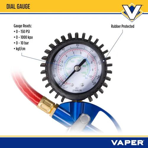 Vista 3 de Titan Tools Vaper 19344 - Inflador de neumáticos y medidor de esfera