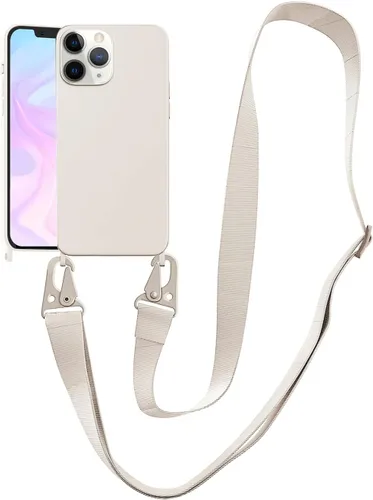 Vista 126 de Funda compatible con iPhone 8 Plus, iPhone 7 Plus/6 Plus/6S Plus con cordón, funda cruzada para iPhone con correa ajustable de silicona para iPhone