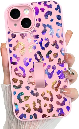 Vista 140 de KANGHAR Compatible con iPhone 17 Pro Case Spot Pattern - Negro Mancha rosada negra