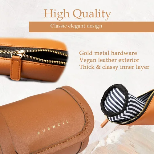 Vista 5 de Organizador de joyas de viaje para mujer organizador de maquillaje con bolsa de maquillaje organizador de aretes soporte de collar soporte de anillo