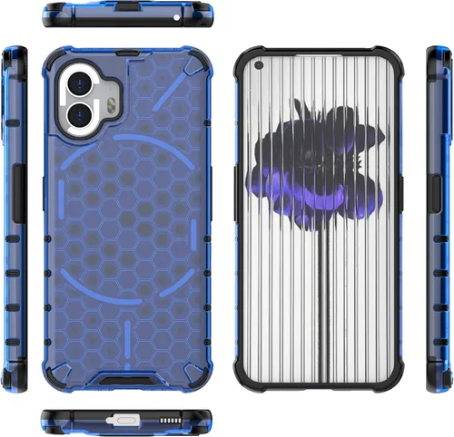 Vista 12 de Funda compatible con Nothing Phone 2, compatible con Nothing Phone (2) / Dos fundas 2 en 1 para teléfono, color negro