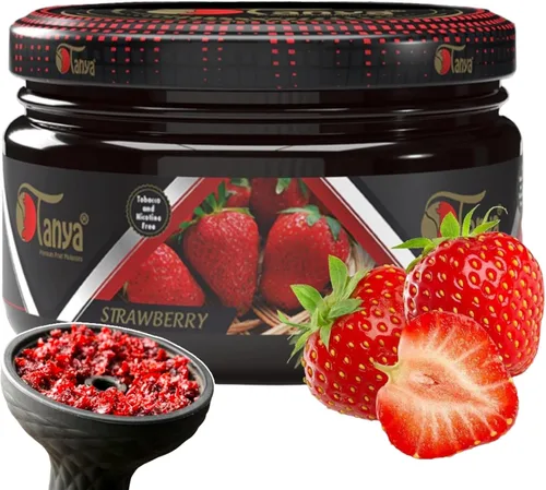 Vista 13 de Tanya Herbal Hookah Molasas 100% sin nicotina y tabaco Sabores de shisha de narguile orgánicos Mezcla de frutas Sabores de shisha 250g Frascos