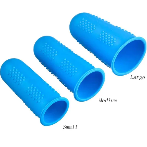 Vista 5 de 30 tapas de silicona para pistola de pegamento caliente, 5 colores protectores de dedos