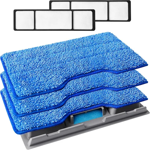 Vista 13 de KEEPOW Almohadillas para fregona reutilizables, almohadillas de repuesto compatibles con Shark Vac Mop VM252 VM200 VC205 VM250 / QM250 VM190