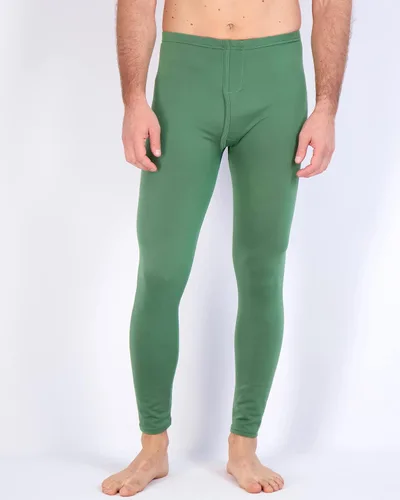 Vista 2 de Real Essentials Paquete de 3: ropa interior térmica para hombre, capa base, pantalones con forro polar con bragueta – parte inferior larga