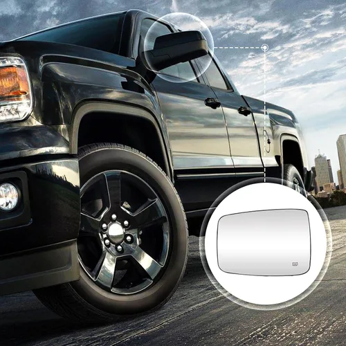 Vista 7 de Espejo Lateral Calentado para Conductor Izquierdo y Pasajero Derecho con Placa de Soporte Compatible con Dodge Ram 1500 2009-2017, Ram 2500