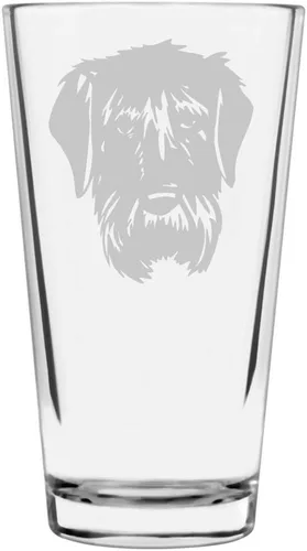 Vista 118 de Podenco Canario - Vaso de pinta de 16 onzas con temática de perro personalizado
