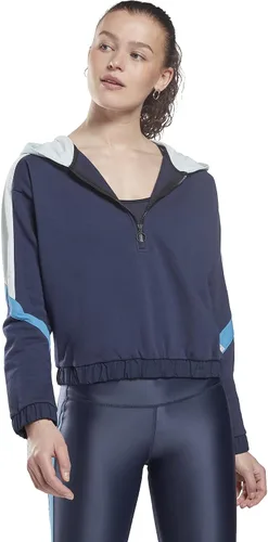 Vista 2 de Core 10 Womens Oversized French Terry Quarter-Zip Hoodie