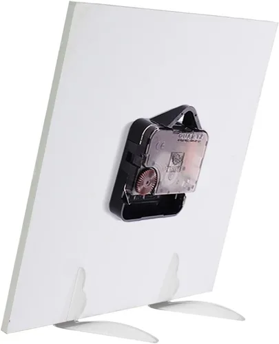 Vista 5 de Naanle Reloj de pared acrílico con estampado de purpurina rosa brillante, diseño de princesa para niña, redondo, cuadrado, diamante, pintura al
