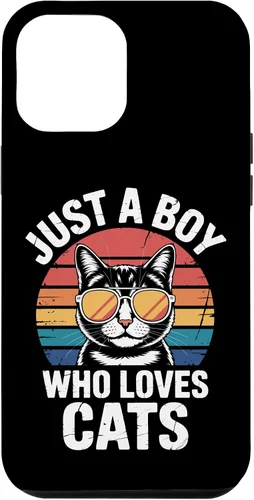 Vista 26 de Just A Boy Who Loves Cats Feline Enthusiast Pet Cat Parents Case for iPhone 16