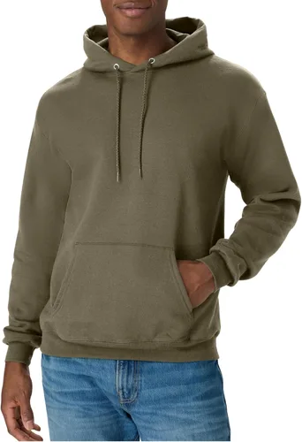 Vista 12 de Hanes Men's Hoodie - EcoSmart Fleece Hooded Sweatshirt for Men & Women - Midweight Fleece - Big & Tall Available