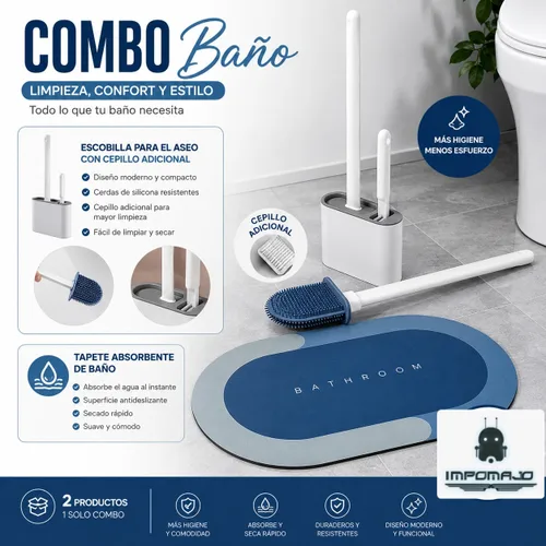 COMBO TAPETE Y CEPILLO SILICONA de TIENDA IMPOMAJO
