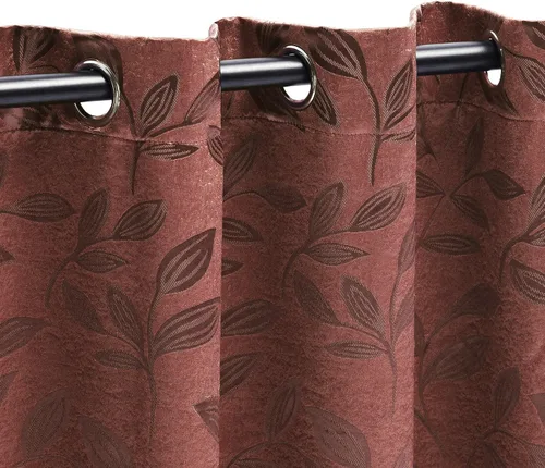Vista 13 de BLUENILEMILLS BNM - Paneles de cortinas opacas para oscurecer la habitación con bolsillo para barra, cortinas perfectas para ventanas de cocina