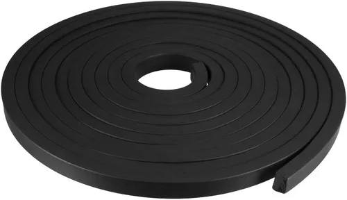 Vista 7 de uxcell Tira de sello de goma rectangular maciza, 0.197 in de ancho, 0.118 in de grosor, 3.3 ft de largo, color negro