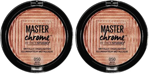Vista 8 de Maybelline New York Face Studio Master Cromo Metálico Marcador, Oro Fundido, 0,24 oz 100 MOLTEN ORO