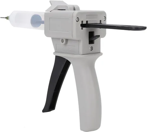 Vista 9 de Pistola de pegamento dispensador de 1.0 fl oz, dispensador dispensador de mezcla, pistola AB, dispensador manual, pistola de pegamento, kit