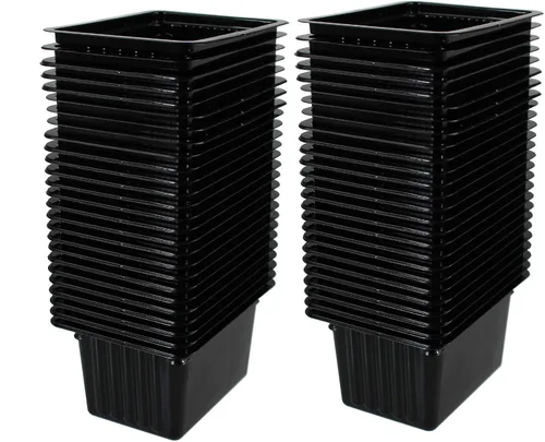 Vista 5 de Handy Pantry Micro Punnet Microgreens - Bandejas de cultivo de una sola porción – Paquete de 10 – 2 pulgadas por 3 pulgadas – 2 pulgadas de alto