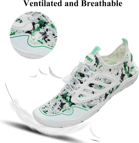 Vista 3 de Zapatos de agua para mujeres y hombres, zapatos de playa, zapatos de natación, zapatos descalzos, zapatos de senderismo, surf y caminar