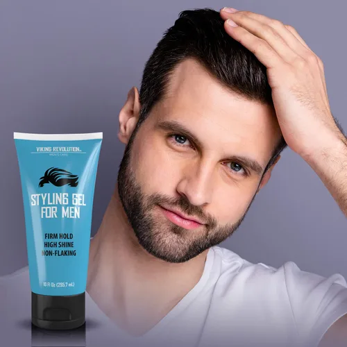 Vista 6 de Gel para el cabello para hombres de fijación fuerte, gel para el cabello para hombre, extra fuerte, gel de peinado para el cabello, gel de cabello