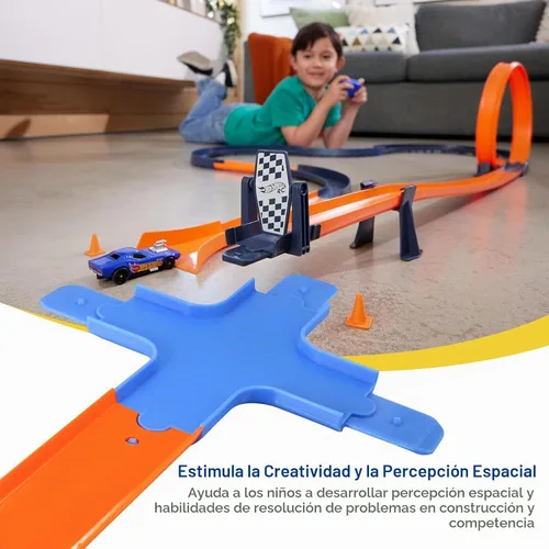 Vista 4 de Conectores de pista 2 en 1, compatibles con Hot Wheels Track Builder Conectores 2 en 1 para pista de carreras