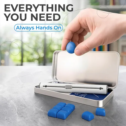 Vista 6 de Kit de limpieza para Airpod + herramienta de limpieza Pro - Compatible con kit de limpieza de auriculares para iPhone, kit de limpieza para iPhone