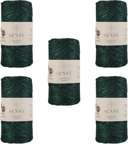 Vista 114 de Sensy Premium 2mm 229.5 metros de cuerda de poliéster 100% cordón de polipropileno Cordón de macramé 2mm Cordón para bolso de crochet Hilo