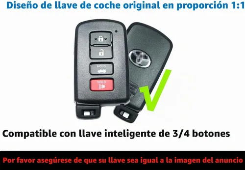 Vista 3 de REPROTECTING Funda para llavero de TPU compatible con Toyota Avalon Camry Corolla Highlander RAV4 2012-2019 (negro/verde)