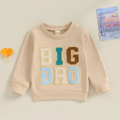 Vista 2 de Twopumpkin Sudadera de manga larga para bebé, niña, niño, niña, niño, traje a juego, ropa para recién nacidos