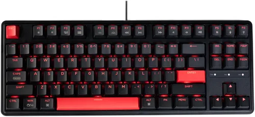 Vista 3 de Keychron C3 Pro QMK/VIA - Teclado de juegos personalizable, 87 teclas programables, diseño compacto TKL, montaje con junta, retroiluminación LED