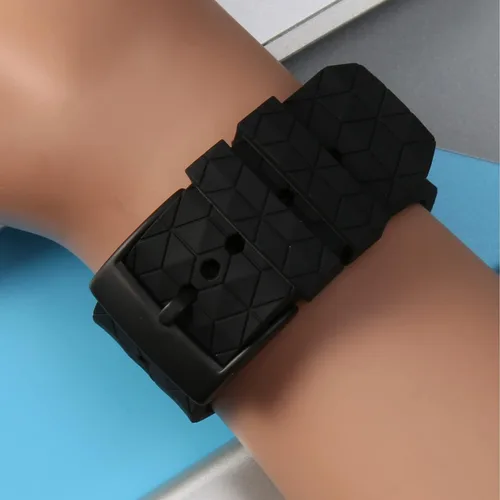 Vista 5 de Correa compatible con Suunto 9 Titanium Spartan Sport Wrist HR Smart Watch Accesorios 0.945in correa de silicona
