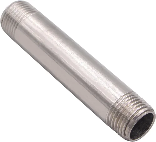 Vista 15 de 1" X 1" NPT Macho NPT Acero Inoxidable 304 Colocación Acoplamiento de Tubo Moldeado 4" Longitud