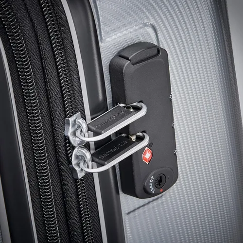 Vista 4 de Samsonite Winfield 3 DLX Hardside - Equipaje expandible con ruedas, Plateado), 120752-1776