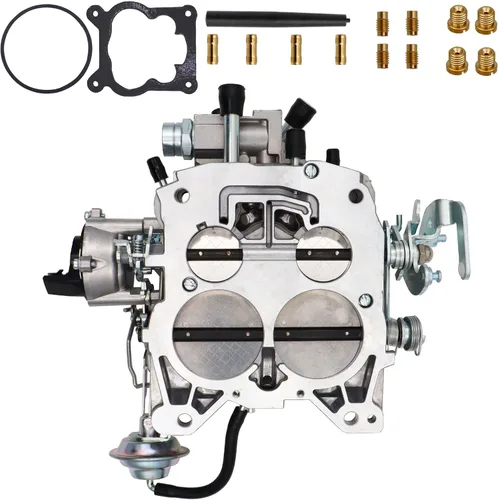 Vista 7 de Carburador de 4 barriles para Rochester Quadrajet 1904R 1906R 4MV Carb con estrangulador eléctrico para Chevy 305-350c.i 1980-1989 Motor