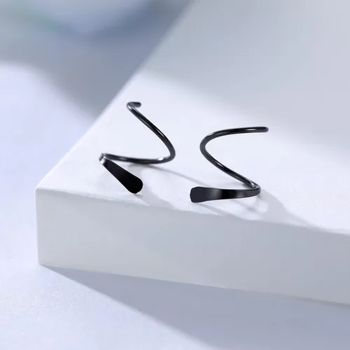 Vista 6 de Reffeer Aretes minimalistas de plata de ley 925 para mujeres y adolescentes