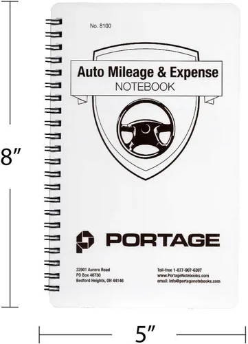 Vista 3 de Cuaderno de millas y gastos automáticos – Registro de kilometraje del vehículo, libro de registro de millas para rastrear más de 400 viajes