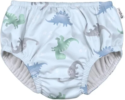 Vista 11 de Eco Pull-Up - Pañal de natación reutilizable para bebés y niños pequeños, Pez azul