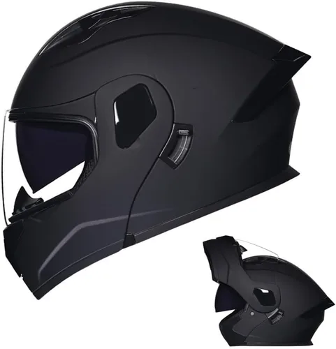 Vista 7 de Casco modular de motocicleta, para adultos jóvenes y jóvenes, casco deportivo dual para motocicleta, casco para moto de nieve, bicicleta de calle